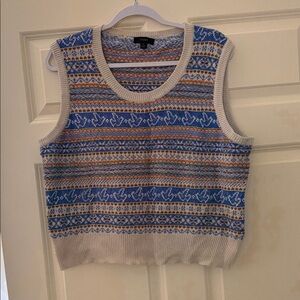 Colorful J.Crew  Knit Sleeveless Sweater Vest